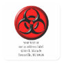 BioHazard Toxic - Red Square Sticker