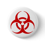 biohazard ! warning danger pins