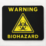 Biohazard Warning Sign Mousepad