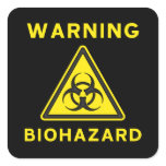 Biohazard Warning Sticker