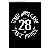 Biohazard Zombie Task Force Greeting Cards