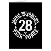 Biohazard Zombie Task Force Greeting Cards