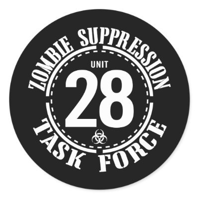 Biohazard Zombie Task Force Sticker by strk3