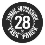 Biohazard Zombie Task Force stickers