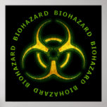 Biohazard Zombie Warning Print