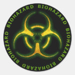 Biohazard Zombie Warning Sticker