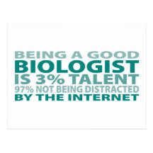 Biologist 3% Talent Post Card