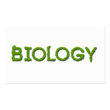 Biology Biologist Leaves Typography Business Cards