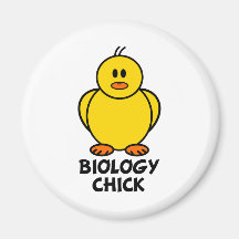 Biology Chick Fridge Magnets