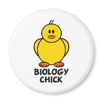 Biology Chick Fridge Magnets