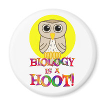 Biology is a Hoot Fridge Magnet