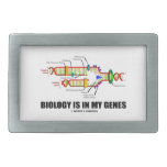 Biology Is In My Genes (DNA Replication) Rectangular Belt Buckles