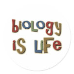 Biology is Life Funny Pun stickers