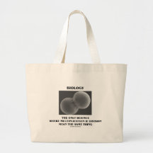 Biology Science Division Multiplication Same Thing Canvas Bags