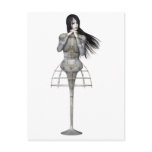Biomechannequin Woman 3 - 3D Goth Mannequin