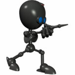 Bionic Boy 3D Robot - Finger Guns - Original Photo Sculptures