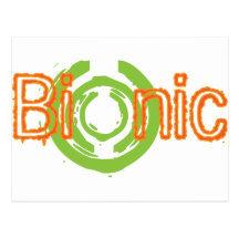 Bionic Edgy Logo Tees and Gifts Postcard