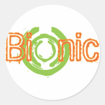 Bionic Edgy Logo Tees and Gifts Stickers