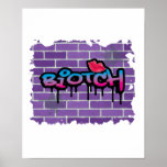 biotch graffiti design posters