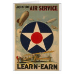 Biplane Blimp Airship Aeroplane Vintage Art