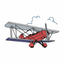 Biplane Embroidered Polo Shirt