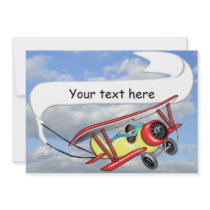 Biplane Towing Banner Customisable