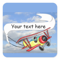 Biplane Towing Banner Customisable