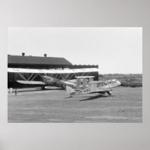 Biplanes in Africa, 1936 Poster