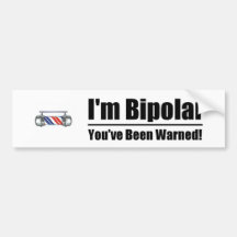 BiPolar Bumber Stilcker Bumper Sticker