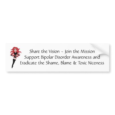 Bipolar Chick Bumper Sticker by BipolarChick2