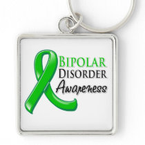 Bipolar Disorder Awareness Ribbon Keychains