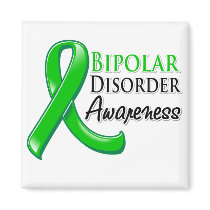 Bipolar Disorder Awareness Ribbon Magnets