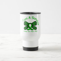 Bipolar Disorder Butterfly I Am A Survivor Mugs