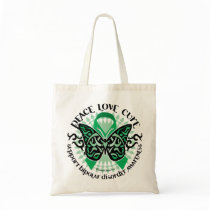 Bipolar Disorder Butterfly Tribal 2 Canvas Bag