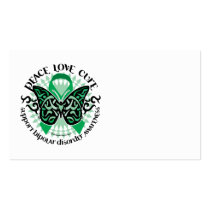 Bipolar Disorder Butterfly Tribal 2 Business Card Template