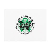Bipolar Disorder Butterfly Tribal 2 Postcard