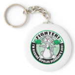 Bipolar Disorder Cat Fighter Keychain