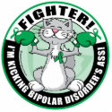 Bipolar Disorder Cat Fighter photo sculptures