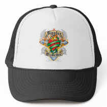 Bipolar Disorder Cross & Heart Trucker Hats