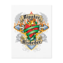 Bipolar Disorder Cross & Heart Post Cards