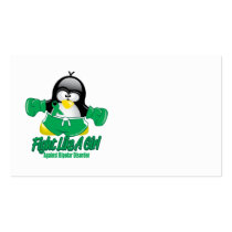Bipolar Disorder Fighting Penguin Business Card Templates