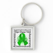 Bipolar Disorder Inspirations Spiral Ribbon Key Chains