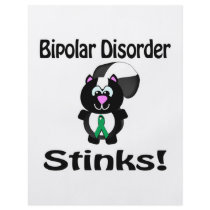 Bipolar Disorder Stinks Skunk Awareness Design Custom Flyer