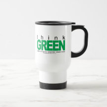 Bipolar Disorder THINK Green Coffee Mugs