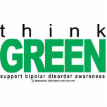 Bipolar Disorder THINK Green photo sculptures