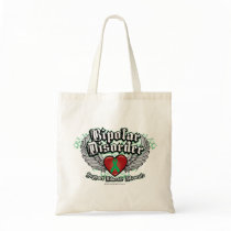 Bipolar Disorder Wings Tote Bags