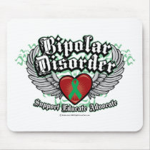 Bipolar Disorder Wings Mouse Pads