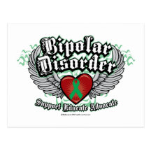 Bipolar Disorder Wings Post Cards