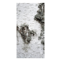 Birch bark photo card