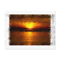 Birch Bay Sunset Postcard